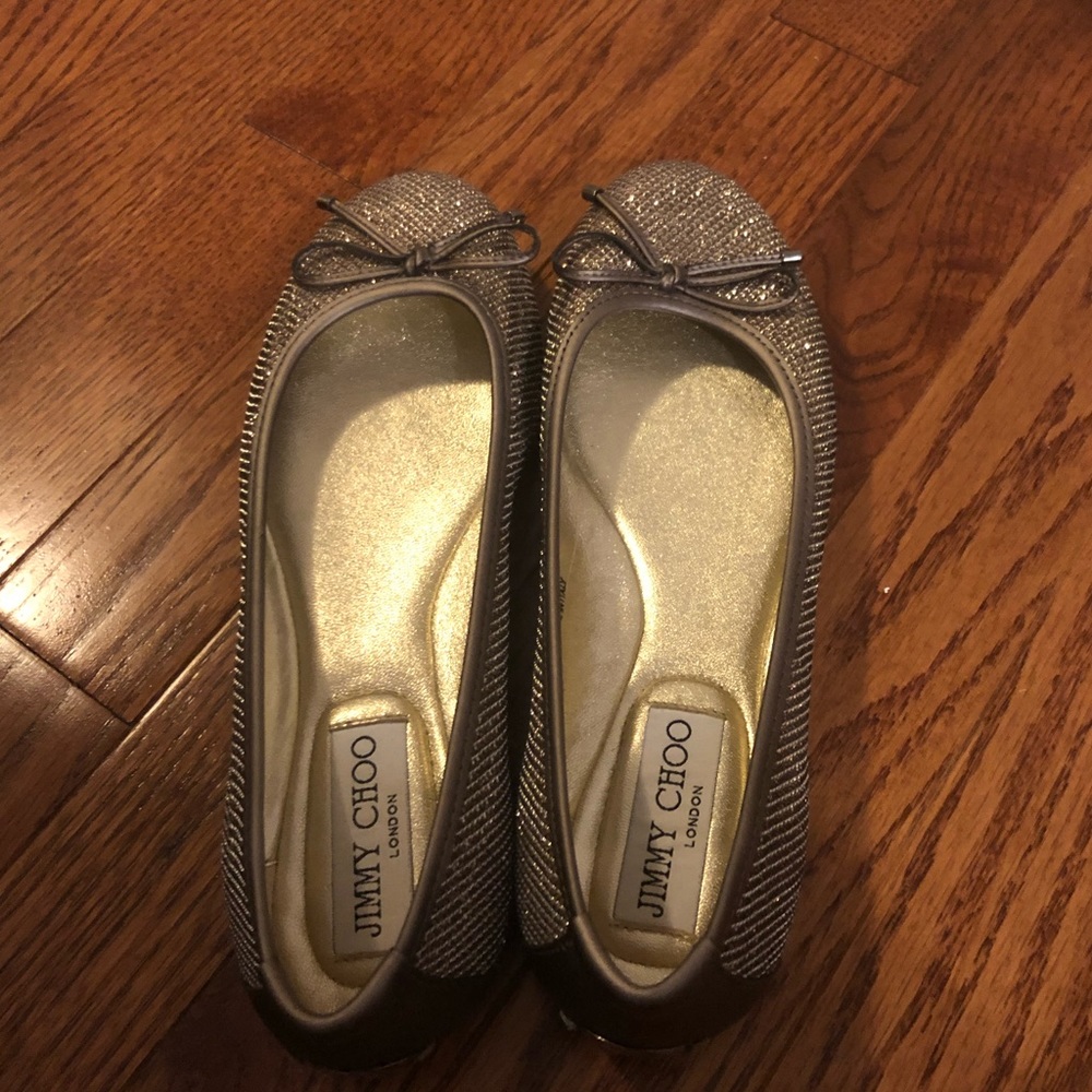 Jimmy Choo | NIB Walsh Glitter Ballet Flats